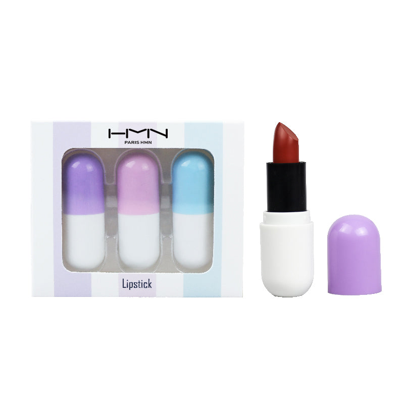 Matte Capsule Lipstick Lip Makeup Mini Size Long Lasting Lipstick Set