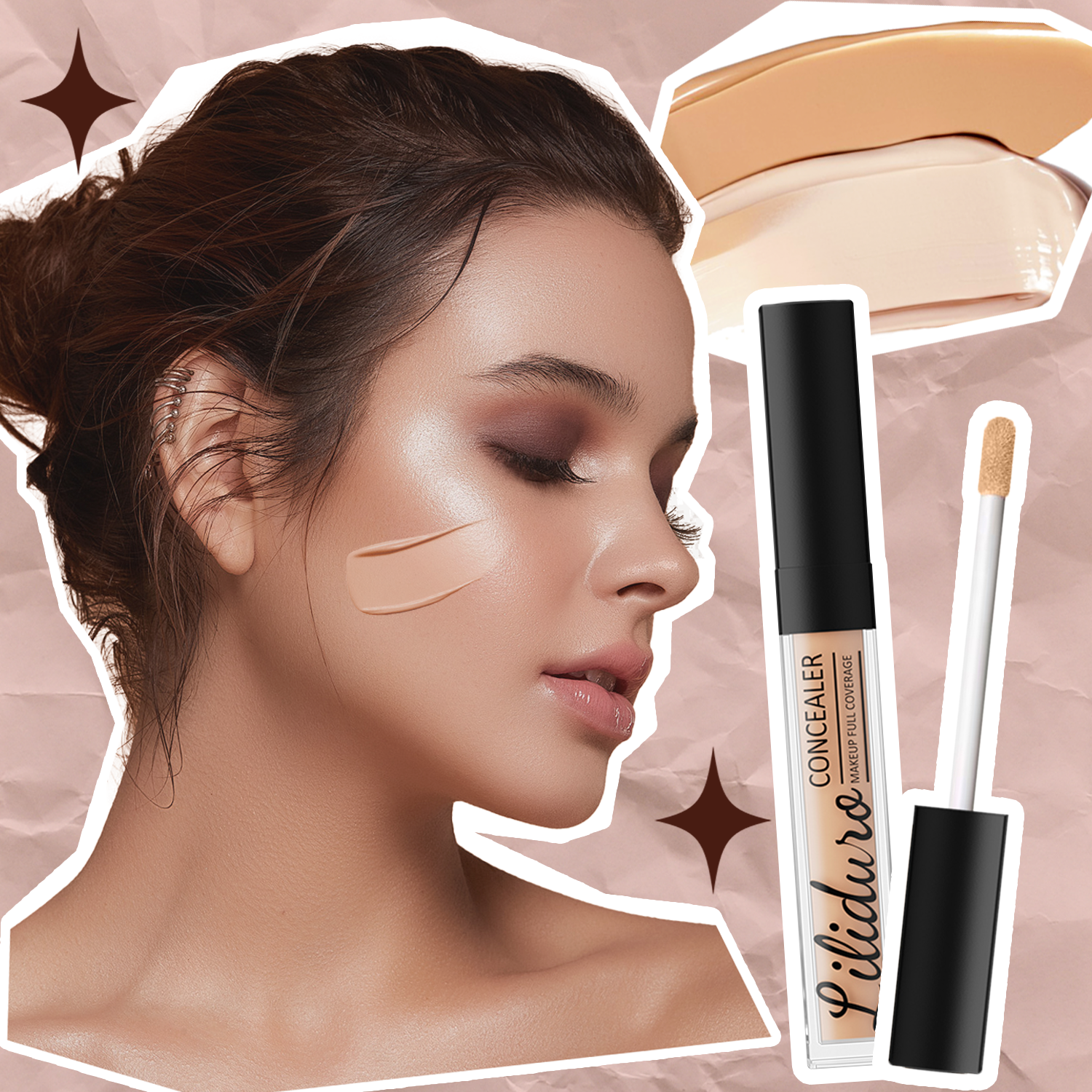 Liliduro 12HR Lightweight Waterproof Full Coverage Liquid Concealer Matte Finish